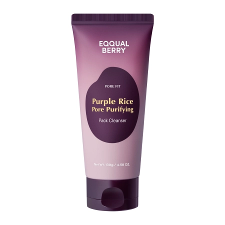 EQQUALBERRY – Purple Rice Pore Purifying Pack Cleanser – Purifying Face Wash – 130g