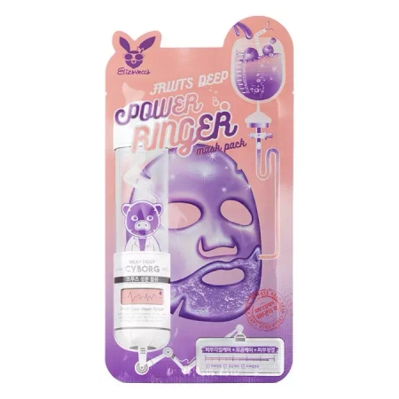 Elizavecca – Fruits Deep Power Ringer Mask – Sheet Mask with Fruit Acids – 23ml