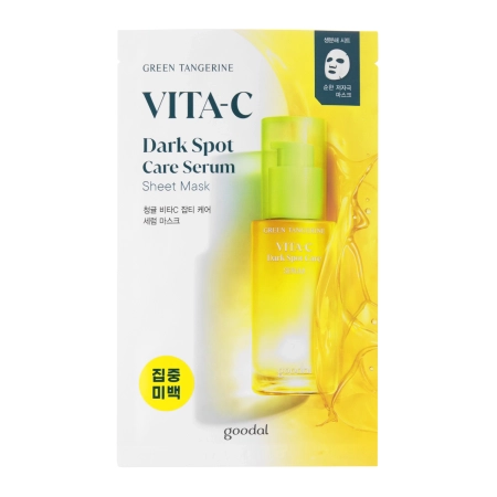 Goodal – Green Tangerine Vita C Dark Spot Serum Sheet Mask – Vitamin C Face Mask – 1pc