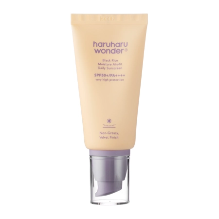 Haruharu Wonder – Black Rice Moisture Airyfit Daily Sunscreen SPF50+/PA++++ – Moisturizing Sunscreen – 50ml
