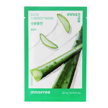 Innisfree – Squeeze Energy Mask – Aloe – Refreshing – Refreshing Sheet Mask – 22ml