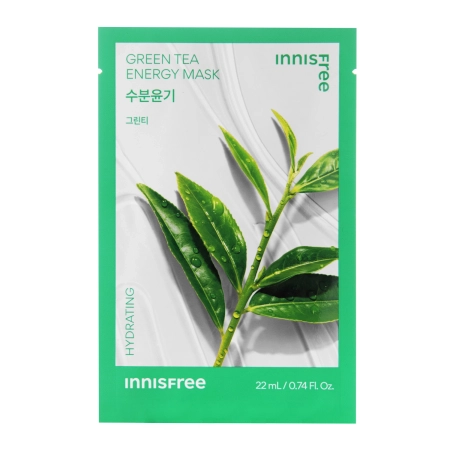 Innisfree – Squeeze Energy Mask – Green Tea – Hydrating – Moisturizing Sheet Mask – 22ml