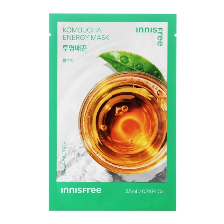 Innisfree – Squeeze Energy Mask – Kombucha – Clarifying – Purifying Sheet Mask – 22ml