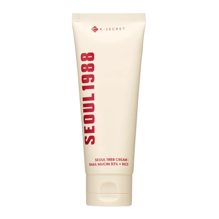 K-SECRET – SEOUL 1988 Cream : Snail Mucin 93% + Rice – Soothing Face Cream with Snail Mucus Filter and Rice – 100ml