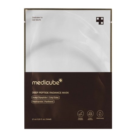 Medicube – Deep Peptide Mask – Illuminating Face Sheet Mask with Peptides – 1pcs/27ml