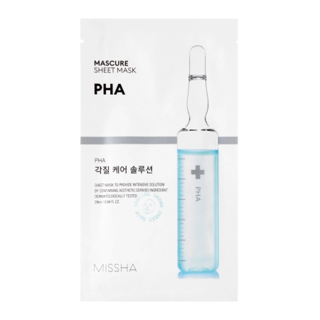 Missha – Mascure Peeling Solution Sheet Mask – PHA – PHA Acid Sheet Mask – 28ml