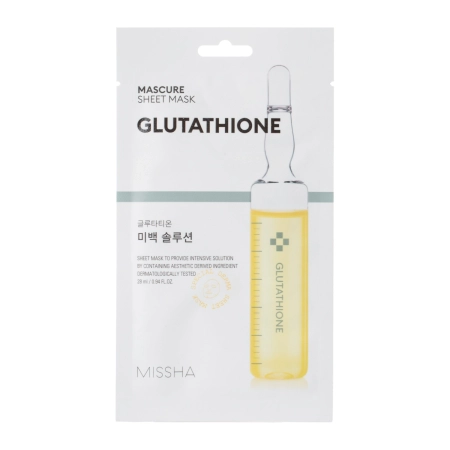 Missha – Mascure Sheet Mask – Glutathione – Glutathione Mask in Sheet – 28ml
