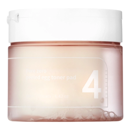 Numbuzin – No.4 – Pore Zero Peeled Egg Toner Pad – Toning Face Pads – 190ml/70pcs.