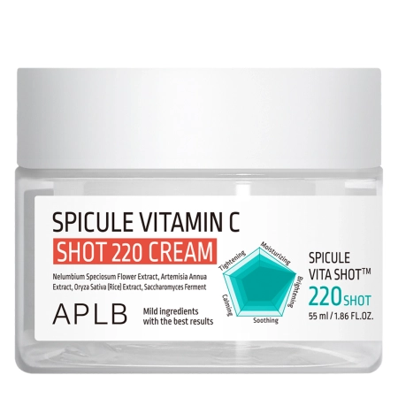 APLB – Spicule Vitamin C Shot 220 Cream – Microneedle Vitamin C Cream – 55ml