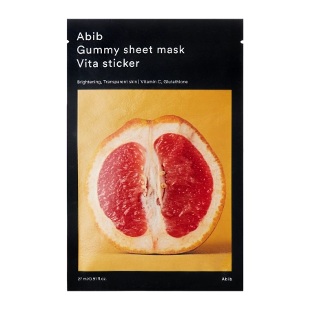 Abib – Gummy Sheet Mask Vita Sticker – Illuminating Sheet Mask – 27ml
