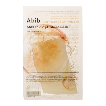 Abib – Mild Acidic Ph Sheet Mask Glutathiosome Fit – Moisturizing – Illuminating Sheet Mask – 30ml