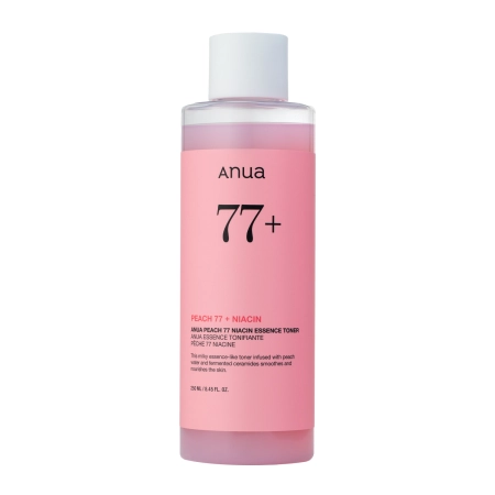 Anua – Peach 77% Niacin Essence Toner – Moisturizing Tonic-Essence with 77% Peach Extract – 250ml