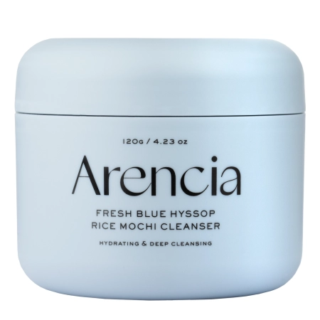 Arencia – Fresh Blue Hyssop Rice Mochi Cleanser – Moisturizing Facial Cleansing Paste – 120g