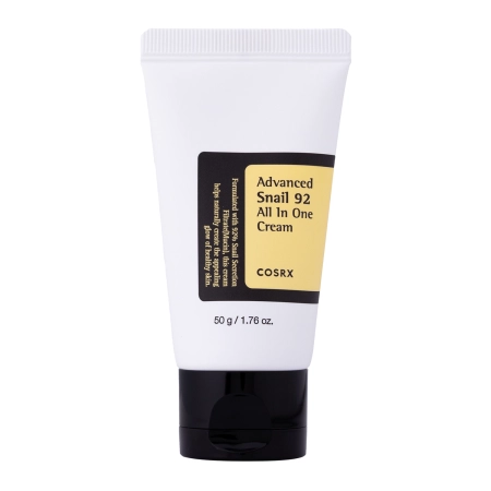 COSRX – Advanced Snail 92 All in One Cream Tube – All-in-One Cream with Snail Mucus – 50g