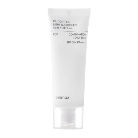 Celimax – Oil Control Light Sunscreen SPF50+ PA++++ – Sebum Regulating Cream with Filter – 40ml