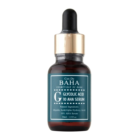 Cos De BAHA – G Glycolic Acid 10 AHA Serum – Exfoliating Face Serum with Glycolic Acid – 30ml