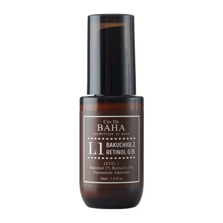 Cos De BAHA – L1 Bakuchiol & Retinol Serum – Anti-Aging Face Serum with Retinol – 30ml