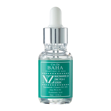 Cos De BAHA – NZ Niacinamide 20 Zinc PCA 4 Serum – Serum with Zinc 4% and Niacinamide 20% – 30ml