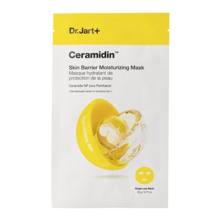 Dr.Jart+ – Ceramidin Skin Barrier Moisturizing Mask – Moisturizing Sheet Mask for Face – 22g