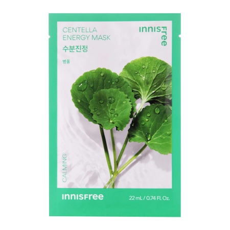 Innisfree – Squeeze Energy Mask – Centella – Calming – Soothing Sheet Mask – 22ml