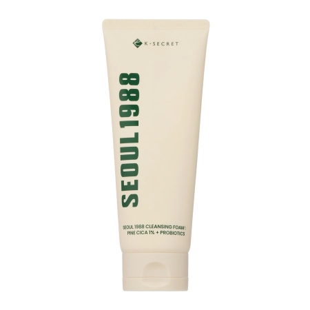 K-SECRET – SEOUL 1988 Cleansing Foam : Pine Cica 1% + Probiotics – Cleansing Facial Foam – 150ml