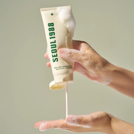 K-SECRET – SEOUL 1988 Cleansing Foam : Pine Cica 1% + Probiotics – Cleansing Facial Foam – 150ml