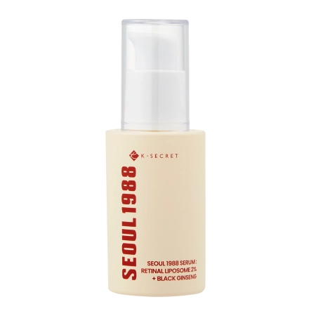 K-SECRET – SEOUL 1988 Serum : Retinal Liposome 2% + Black Ginseng – Firming Serum with Retinal – 30ml