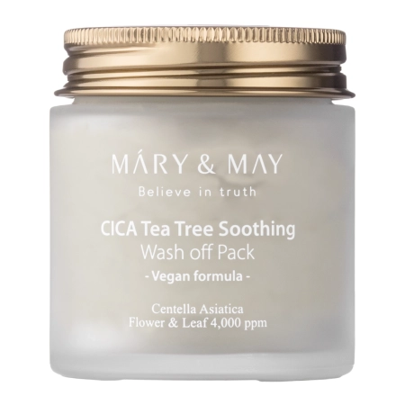 Mary&May – CICA Tea Tree Soothing Wash off Pack – Clay Mask – 125g