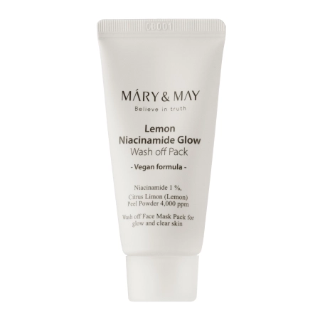 Mary&May – Lemon Niacinamide Glow Wash off Pack – Illuminating Clay Mask – 30g