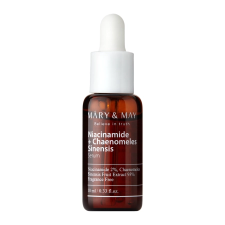 Mary&May – Niacinamide Chaenomeles Sinensis Serum – Brightening Serum with Niacinamide and Chinese Quince – 10ml