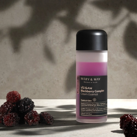 Mary&May – Vegan Blackberry Complex Cream Essence – Multifunctional Cream Essence – 140ml
