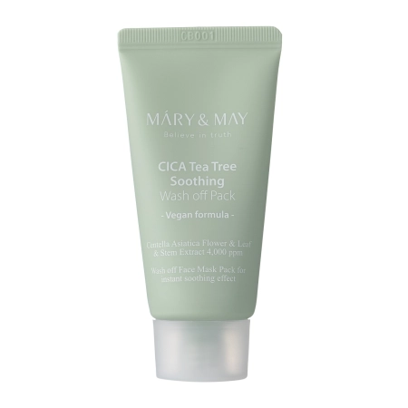Mary&May – Vegan CICA TeaTree Soothing Wash off Pack – Clay Mask – 30g