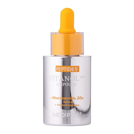 Medi-Peel – Peptide 9 Vitanol Ampoule Pro – Facial Serum with Peptides and Vitamin Complex – 30ml