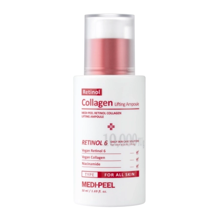 Medi-Peel – Retinol Collagen Lifting Ampoule – Firming Ampoule with Retinol and Collagen – 50ml