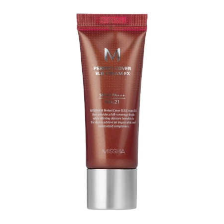 Missha – M Perfect Cover BB Cream SPF42/PA++ – Covering BB Cream – No.21 Light Beige – 20ml