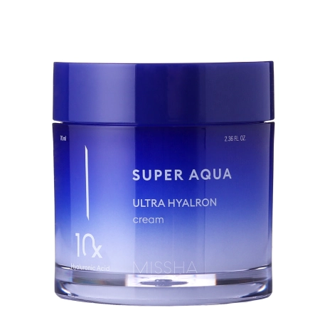 Missha – Super Aqua – Ultra Hyalron Cream – Moisturizing Face Cream – 70ml