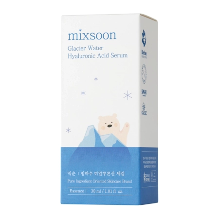 Mixsoon – Glacier Water Hyaluronic Acid Serum – Hyaluronic Acid and Glacier Water Serum – 30ml