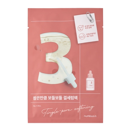 Numbuzin – No.3 – Tingle-Pore Softening Sheet Mask – 27g
