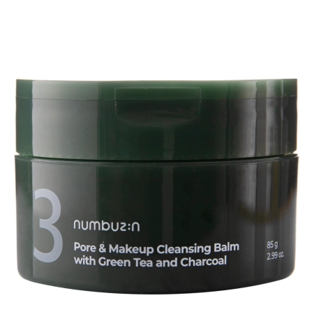 Numbuzin – Pore&Makeup Cleansing Balm With Green Tea And Charcoal – Facial Cleansing Balm – 85g