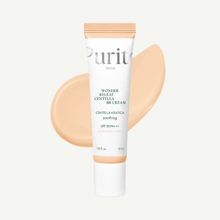 Purito Seoul – Wonder Releaf Centella BB Cream SPF30 PA+++ #13 Neutral Ivory – BB Cream with Centella Asiatica – 30ml