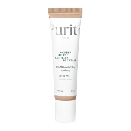 Purito Seoul – Wonder Releaf Centella BB Cream SPF30 PA+++ #21 Light Beige – BB Cream with Centella asiatica – 30ml