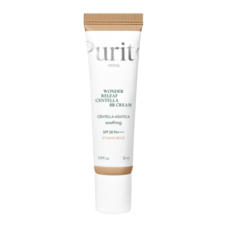 Purito Seoul – Wonder Releaf Centella BB Cream SPF30 PA+++ #27 Sand Beige – BB Cream with Centella Asiatica – 30ml