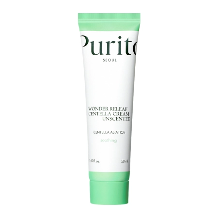 Purito Seoul – Wonder Releaf Centella Cream Unscented – Unscented Cream with Centella Asiatica Extract – 50ml