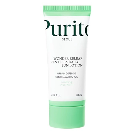 Purito Seoul – Wonder Releaf Centella Daily Sun Lotion SPF 50+ PA++++ – Ultralight Sun Cream – 60ml