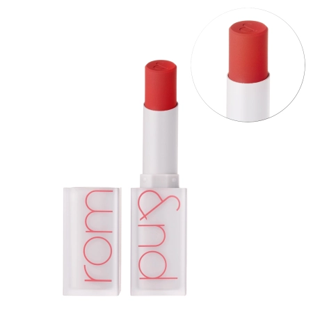 Rom&nd – Zero Matte Lipstick – Matte Lipstick – 18 Tanning Red – 3g