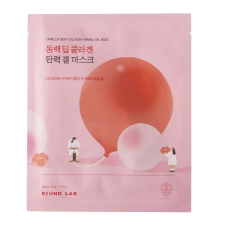 Round Lab – Camellia Deep Collagen Firming Gel Mask – 34g