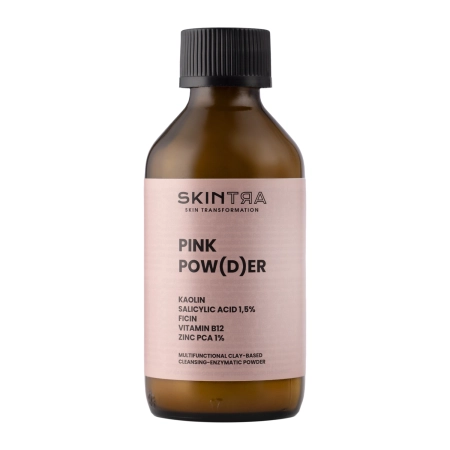 SkinTra – Pink Pow(d)er – Multifunctional Cleansing-Enzymatic Powder on Clay Base – 40g