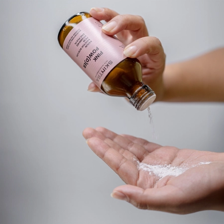 SkinTra – Pink Pow(d)er – Multifunctional Cleansing-Enzymatic Powder on Clay Base – 40g