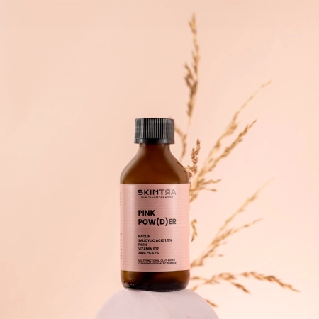 SkinTra – Pink Pow(d)er – Multifunctional Cleansing-Enzymatic Powder on Clay Base – 40g