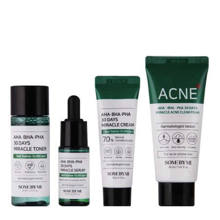 Some By Mi – AHA BHA PHA 30 Days Miracle AC SOS Kit – Acne Skin Cosmetics Kit
